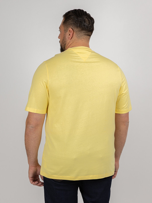 Tee-shirt Jaune Tommy Hilfiger Grande Taille jaune homme grande taille - Capelstore