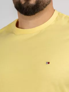 Tee-shirt Jaune Tommy Hilfiger Grande Taille jaune homme grande taille - Capelstore