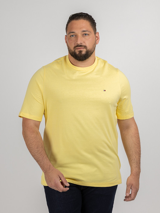 Tee-shirt Jaune Tommy Hilfiger Grande Taille jaune homme grande taille - Capelstore