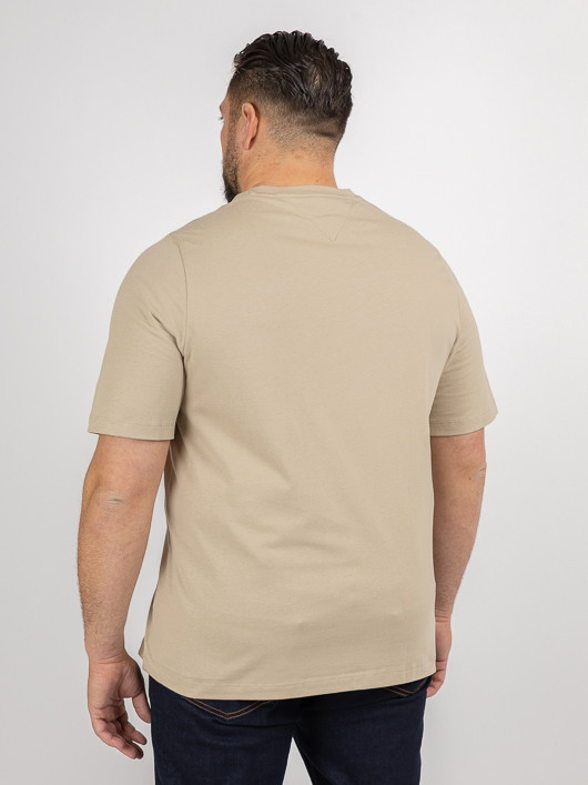 Tee-shirt Beige Tommy Hilfiger Grande Taille beige homme grande taille - Capelstore