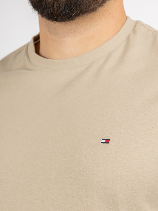 Tee-shirt Beige Tommy Hilfiger Grande Taille beige homme grande taille - Capelstore