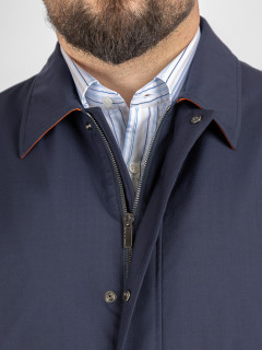 Parka Marine Tissu Loro Piana Paul & Shark Grande Taille marine homme grande taille - Capelstore