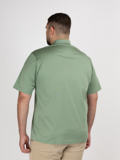 Polo Vert Coton Mercerise Capel Grande Taille vert sauge homme grande taille - Capelstore