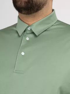 Polo Vert Coton Mercerise Capel Grande Taille vert sauge homme grande taille - Capelstore