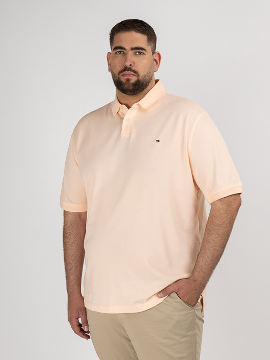 Polo Saumon Pastel Tommy Hilfiger Grande Taille saumon pastel homme grande taille - Capelstore
