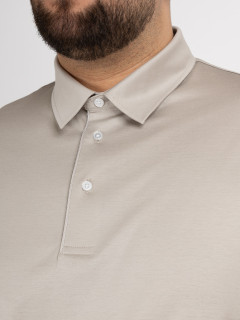 Polo Beige Coton Mercerise Capel Grande Taille beige homme grande taille - Capelstore