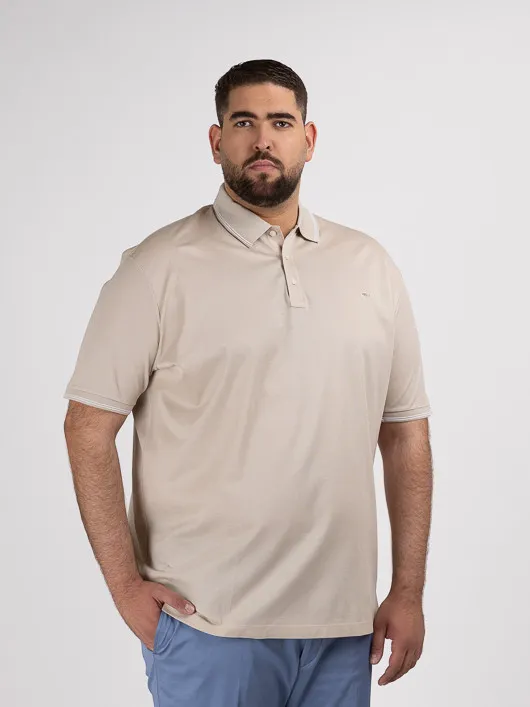 Polo Pique Beige Paul & Shark Grande Taille  homme grande taille - Capelstore