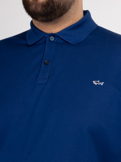 Polo Pique Navy Paul & Shark Grande Taille marine homme grande taille - Capelstore