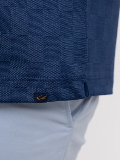 Polo Jacquard Marine Paul & Shark Grande Taille marine homme grande taille - Capelstore