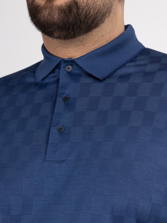 Polo Jacquard Marine Paul & Shark Grande Taille marine homme grande taille - Capelstore