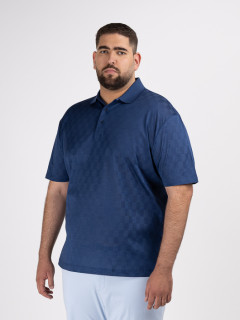 Polo Jacquard Marine Paul & Shark Grande Taille marine homme grande taille - Capelstore