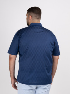 Polo Jacquard Marine Paul & Shark Grande Taille marine homme grande taille - Capelstore