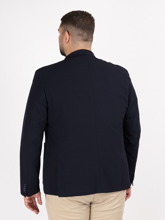 Veste Seersucker Bugatti Grande Taille marine homme grande taille - Capelstore