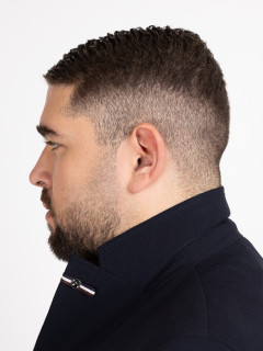 Veste Seersucker Bugatti Grande Taille marine homme grande taille - Capelstore