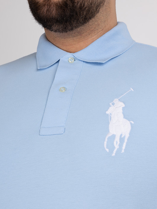 Polo Numero Ralph Lauren Grande Taille bleu ciel homme grande taille - Capelstore