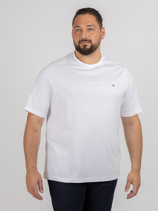 Tee-shirt Blanc Tommy Hilfiger Grande Taille blanc homme grande taille - Capelstore