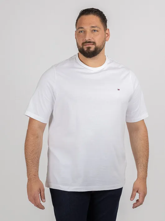 Tee-shirt Blanc Tommy Hilfiger Grande Taille blanc homme grande taille - Capelstore