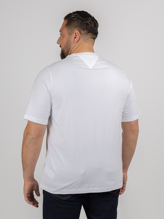 Tee-shirt Blanc Tommy Hilfiger Grande Taille blanc homme grande taille - Capelstore