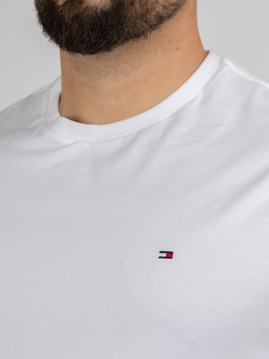 Tee-shirt Blanc Tommy Hilfiger Grande Taille blanc homme grande taille - Capelstore