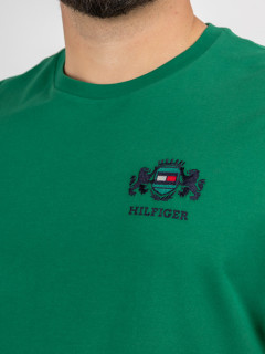 Tee-shirt Logo Brode Tommy Hilfiger Grande Taille vert homme grande taille - Capelstore