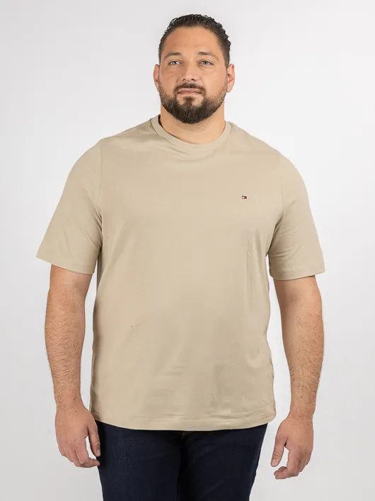 Tee-shirt Beige Tommy Hilfiger Grande Taille beige homme grande taille - Capelstore