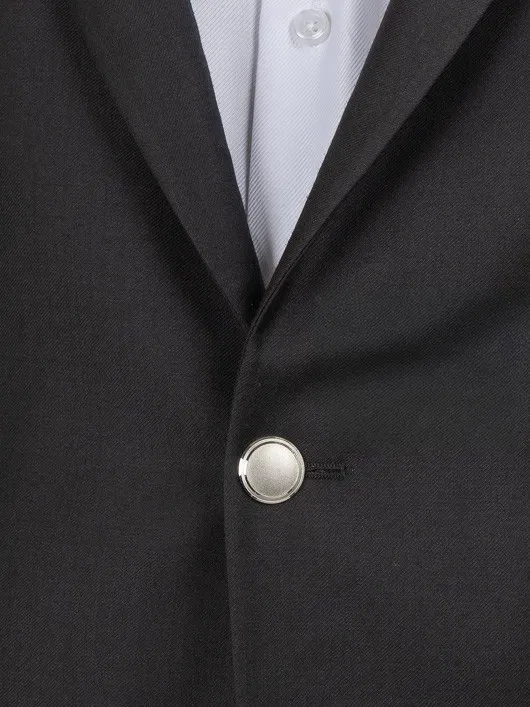 Blazer Noir Serge Pal Zileri Grande Taille noir homme grande taille - Capelstore