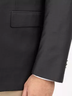 Blazer Noir Serge Pal Zileri Grande Taille noir homme grande taille - Capelstore