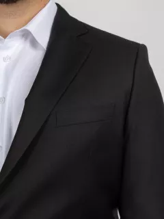 Blazer Noir Serge Pal Zileri Grande Taille noir homme grande taille - Capelstore