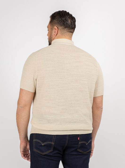 Polo Maille Beige Ralph Lauren Grande Taille beige homme grande taille - Capelstore