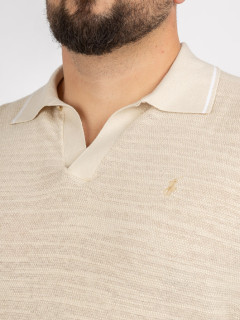 Polo Maille Beige Ralph Lauren Grande Taille beige homme grande taille - Capelstore
