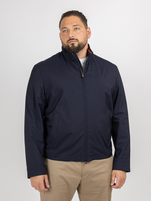 Blouson Tissu Loro Piana Paul & Shark Grande Taille marine homme grande taille - Capelstore