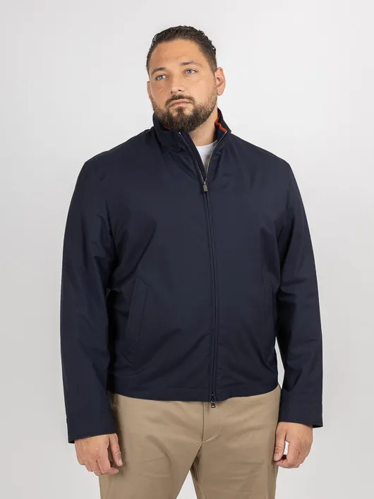Blouson Tissu Loro Piana Paul & Shark Grande Taille marine homme grande taille - Capelstore