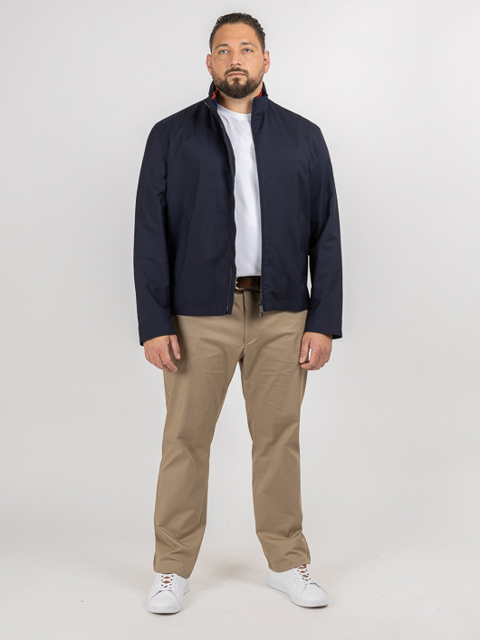 Blouson Tissu Loro Piana Paul & Shark Grande Taille marine homme grande taille - Capelstore