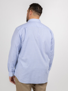Chemise Carreaux Max/leo Capel Capel Grande Taille blanc homme grande taille - Capelstore