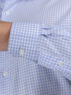 Chemise Carreaux Max/leo Capel Capel Grande Taille blanc homme grande taille - Capelstore