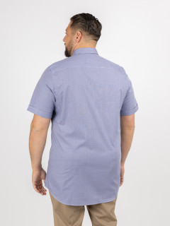 Chemisette Zack Vichy Capel Grande Taille marine homme grande taille - Capelstore