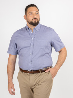 Chemisette Zack Vichy Capel Grande Taille marine homme grande taille - Capelstore