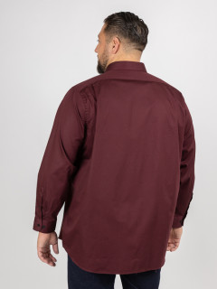Chemise Max Bordeaux Capel Grande Taille bordeaux homme grande taille - Capelstore