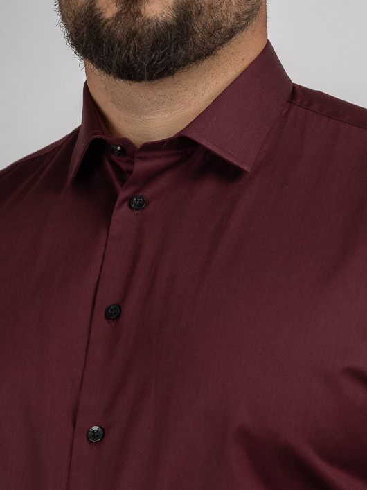 Chemise Max Bordeaux Capel Grande Taille bordeaux homme grande taille - Capelstore