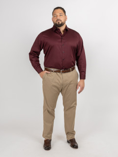 Chemise Max Bordeaux Capel Grande Taille bordeaux homme grande taille - Capelstore