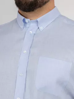 Chemisette Zack/leo Lin Ciel Capel Grande Taille bleu ciel homme grande taille - Capelstore