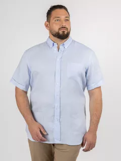 Chemisette Zack/leo Lin Ciel Capel Grande Taille bleu ciel homme grande taille - Capelstore