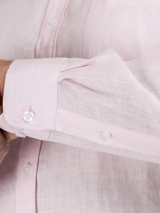 Chemise Ralph Lin Rose Capel Grande Taille rose homme grande taille - Capelstore