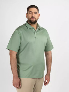 Polo Vert Coton Mercerise Capel Grande Taille vert sauge homme grande taille - Capelstore