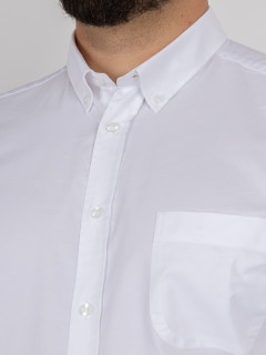 Chemise en Oxford de coton blanche homme grande taille | Capel