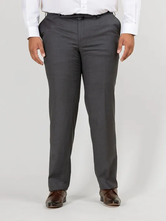 Pantalon de costume gris anthracite séparable grande taille | Capel