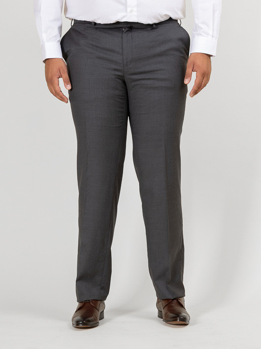 Pantalon de costume gris anthracite séparable grande taille Capel