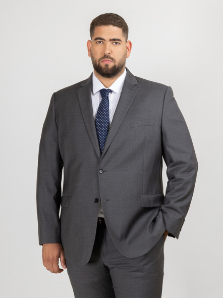 Veste Séparable Gris Capel Grande Taille