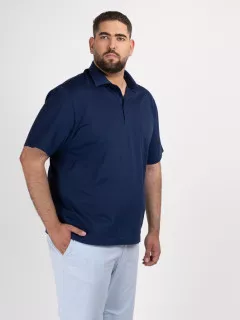 Polo Bleu Coton Pique Capel Grande Taille bleu homme grande taille - Capelstore
