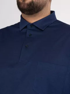 Polo Bleu Coton Pique Capel Grande Taille bleu homme grande taille - Capelstore
